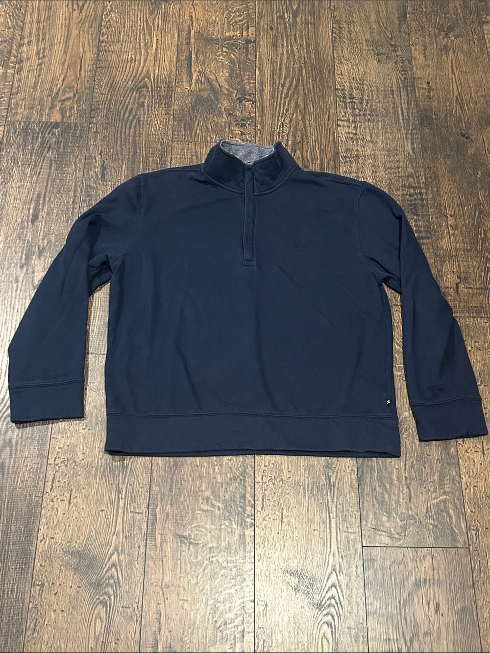 Nautica Navy Quarter-Zip Sweater